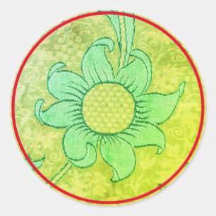ROUND Sticker William Morris TEXTILE DESIGN