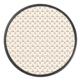 Round stool top with a pattern eishockey puck