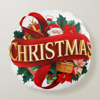 Round Throw Pillow (16") Rundes Kissen