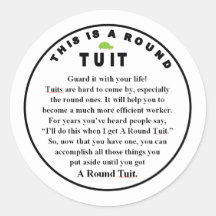 ROUND TUIT dekorieren (6 zählen)