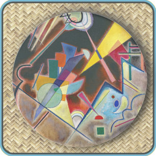 ROUND UNTERSETZER - "Tiefes Braun" - Kandinsky