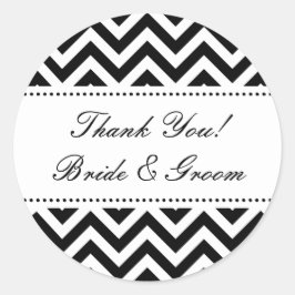 Round Wedding danke Ihnen Aufkleber | Briefumschla