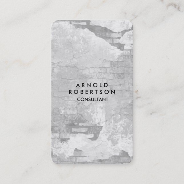 Rounded Corner Gray Wall Estival Jazz Visitenkarte (Vorderseite)