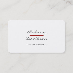 Rounded Corner Script Grau White Business Card Visitenkarte