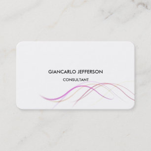 Rounded Elegancurves Minimalistisch Beruflich Visitenkarte