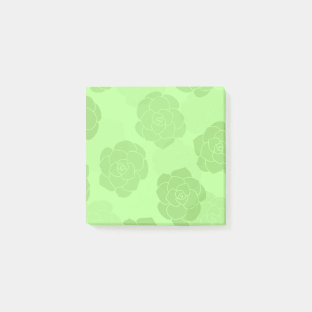 Rounded Succulents Post it Notes Post-it Klebezettel (Vorderseite)