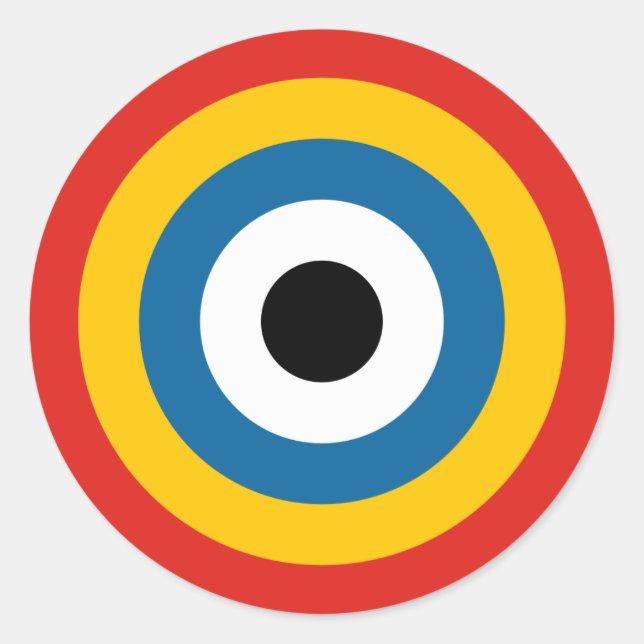 Roundel (1920-1921) runder aufkleber (Vorderseite)