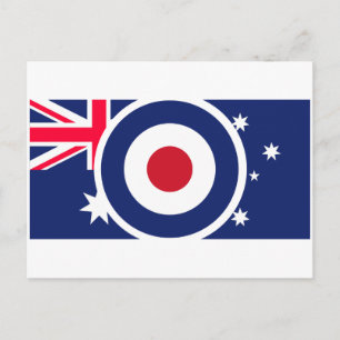 Roundel Australien Ziel Scooter Stil Postkarte
