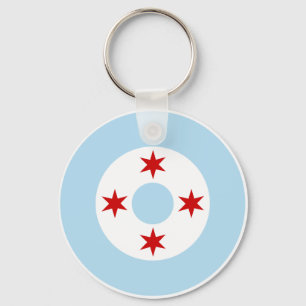 Roundel der Chicago-Luftwaffe (Kämpfer-Flügel) Schlüsselanhänger