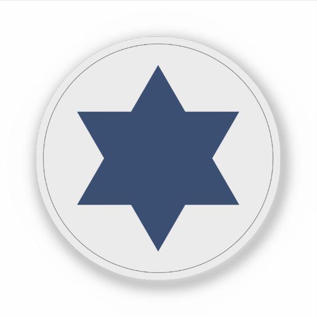 Roundel der israelischen Luftwaffe Aufkleber (Vorderseite)