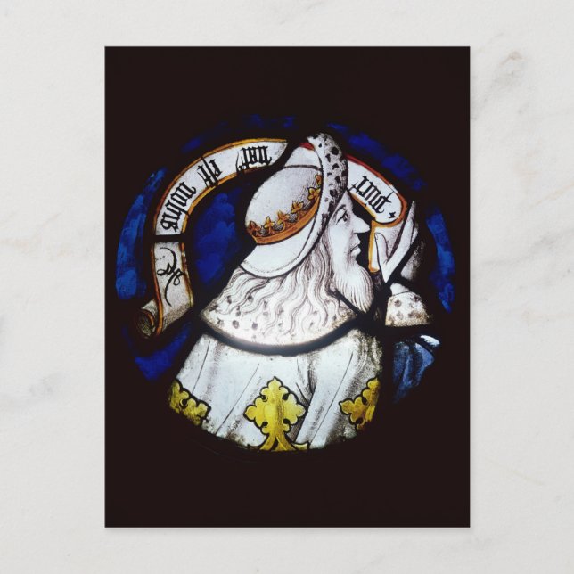 Roundel des Propheten Isaiah Postkarte (Vorderseite)
