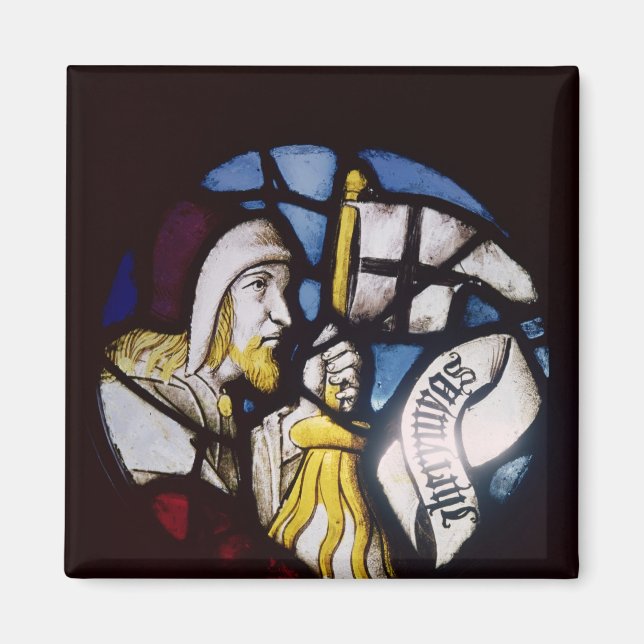 Roundel des Propheten Jeremiah, 15. Jahrhundert Magnet (Vorne)