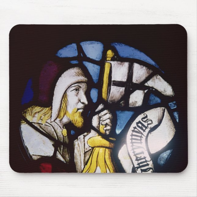Roundel des Prophets Jeremias, 15. Jahrhundert Mousepad (Vorne)