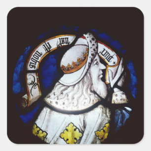 Roundel des Prophets Jesaja Quadratischer Aufkleber