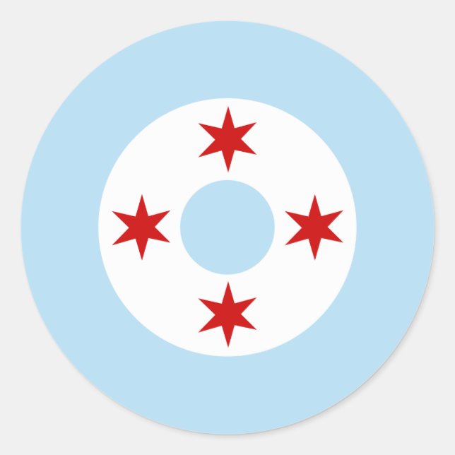 Roundel (Fighter Wing) Runder Aufkleber (Vorderseite)