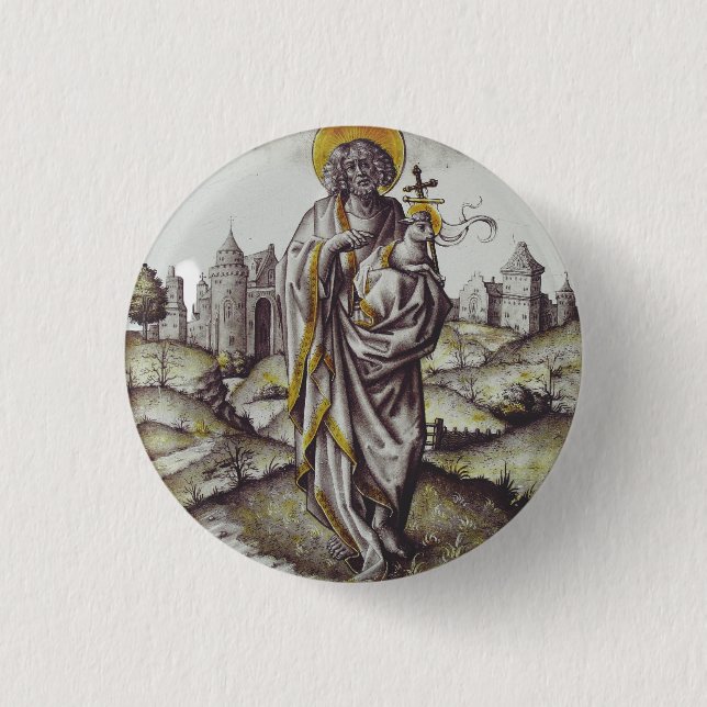 Roundel mit Saint John The Baptist Button (Vorderseite)