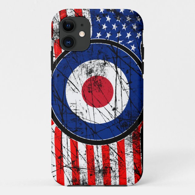 Roundel Mods USA Ziel Scooter Case-Mate iPhone Hülle (Rückseite)