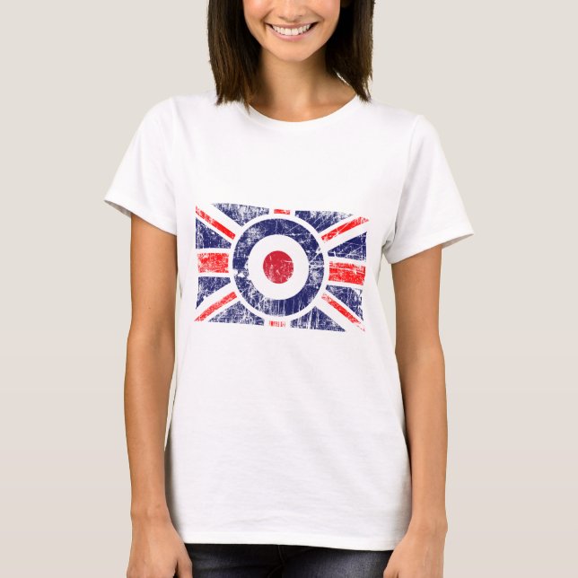 Roundel Target Mod UK Ziel Union Jack T-Shirt (Vorderseite)