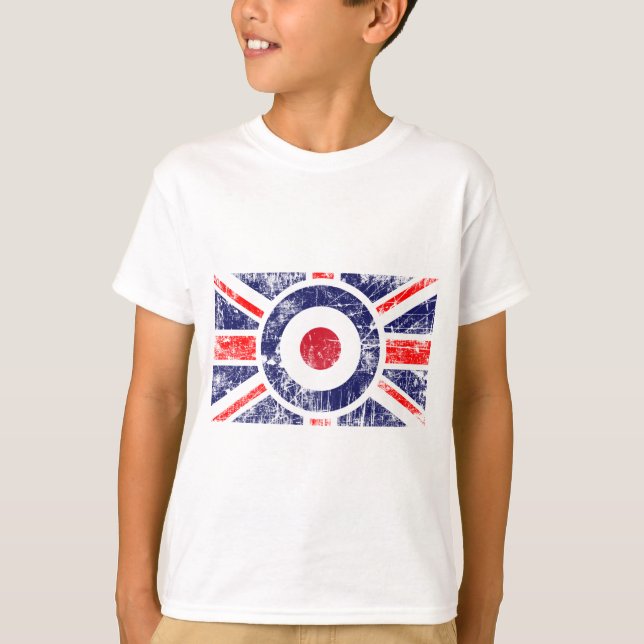 Roundel Target Mod UK Ziel Union Jack T-Shirt (Vorderseite)