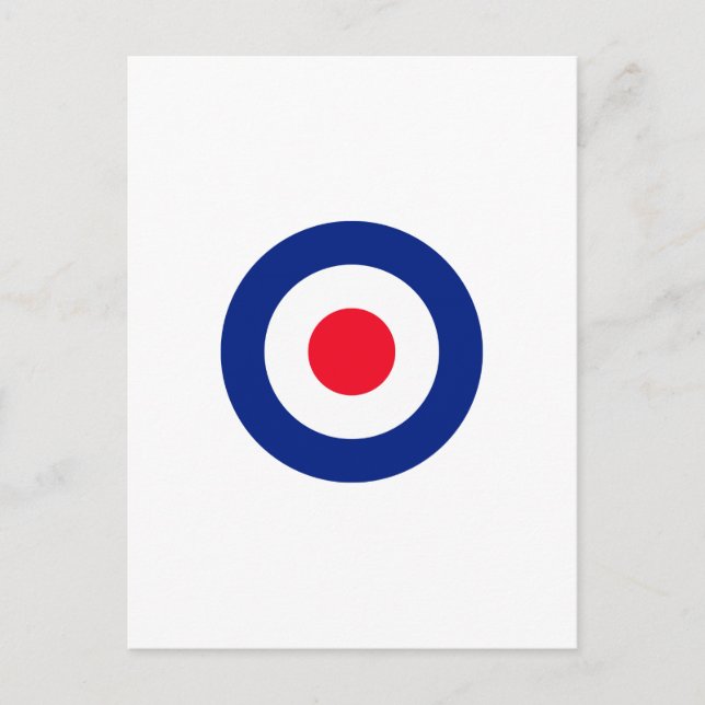 Roundel Target Symbol Graphic Postkarte (Vorderseite)
