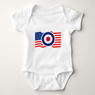 Roundel USA Target Graphic Baby Strampler