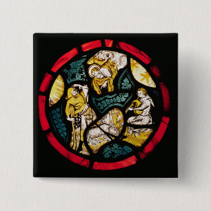 Roundel, welches die Ankündigung zu den Schäfern Button