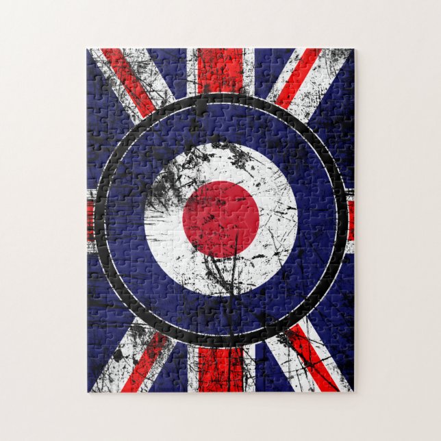 Roundel Ziel-Mod-BRITISCHER Puzzle (Vertikal)