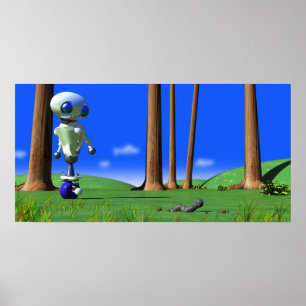 ROUNDER AUF EINEM WORM POSTER