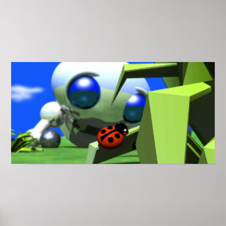 ROUNDER MIT BLICK AUF LADYBUG POSTER