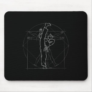 Roundhouse-Kick Kickboxen Kung Fu MMA Taekwondo Mousepad
