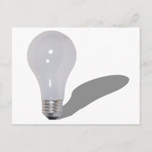RoundLightbulb062210Schatten Postkarte