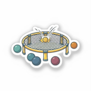 Roundnet Aufkleber
