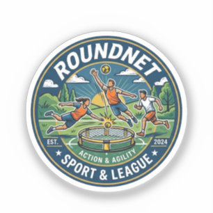 Roundnet-Sport Aufkleber