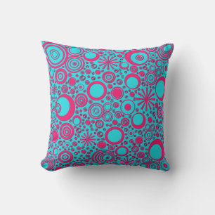 Rounds Pink-Aqua-Kissen Kissen
