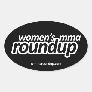 Roundup-Aufkleber für MIXED MARTIAL ARTS Ovaler Aufkleber