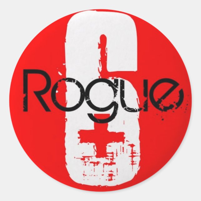 Roundy Runder Aufkleber (Vorderseite)