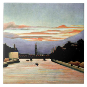 Rousseau - Der Eiffelturm, feine Kunst Fliese
