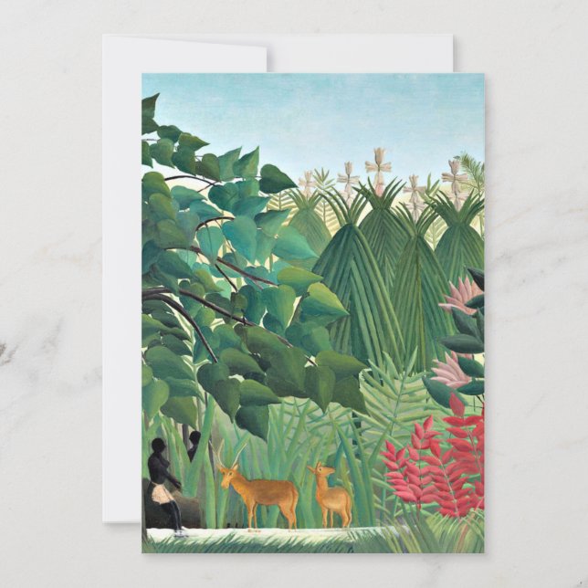 Rousseau - Der Wasserfall Karte (Vorderseite)