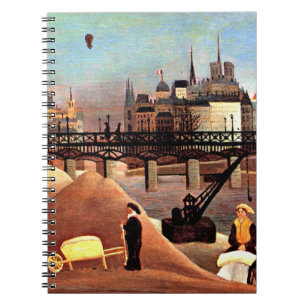 Rousseau - Ile Saint Louis und Notre Dame Notizblock