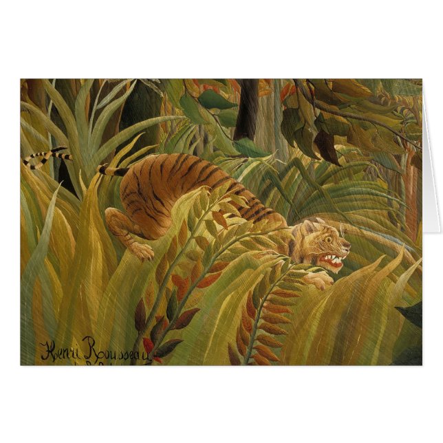 Rousseau Jungle Tropical Tiger Art (Vorderseite (Horizontal))