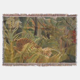 Rousseau Jungle Tropical Tiger Art Decke