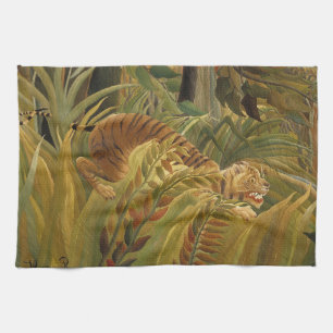 Rousseau Jungle Tropical Tiger Art Küchentuch