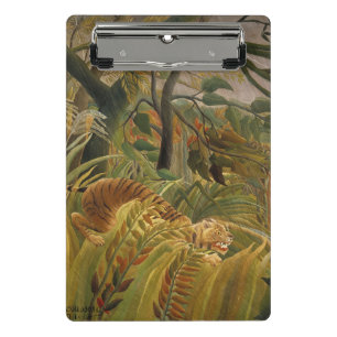 Rousseau Jungle Tropical Tiger Art Mini Klemmbrett