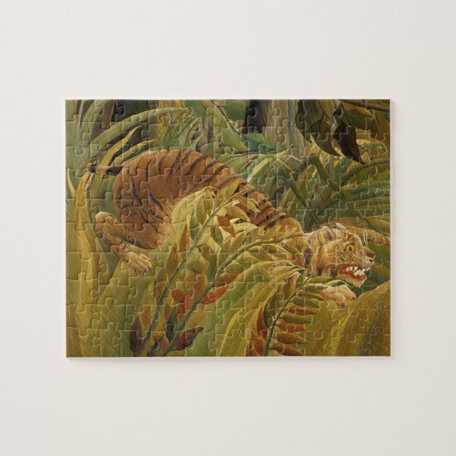 Rousseau Jungle Tropical Tiger Art Puzzle (Horizontal)
