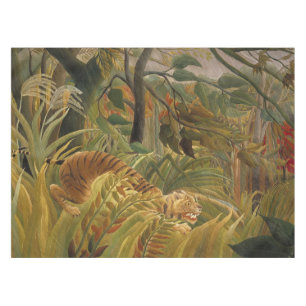 Rousseau Jungle Tropical Tiger Art Tischdecke