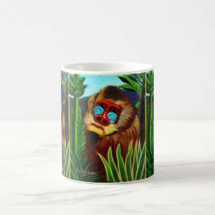 Rousseau - Mandrill im Dschungel (Adaptation) Tasse