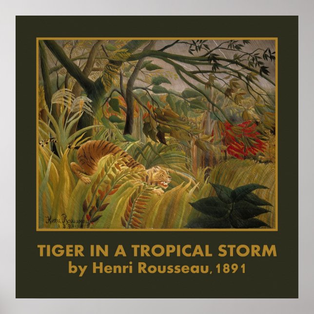 Rousseau’s Tiger-Plakat Poster (Vorne)