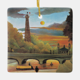 Rousseau - Seine- und Eiffelturm Keramikornament