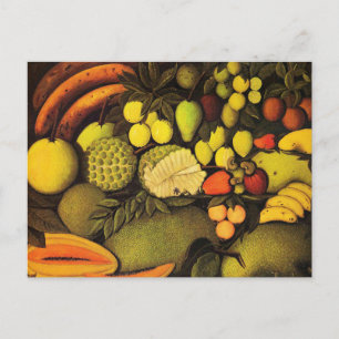 Rousseau - Stillleben mit exotischen Früchten, fei Postkarte
