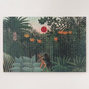 Rousseau - Tropische Landschaft, Indianer und Gori Puzzle